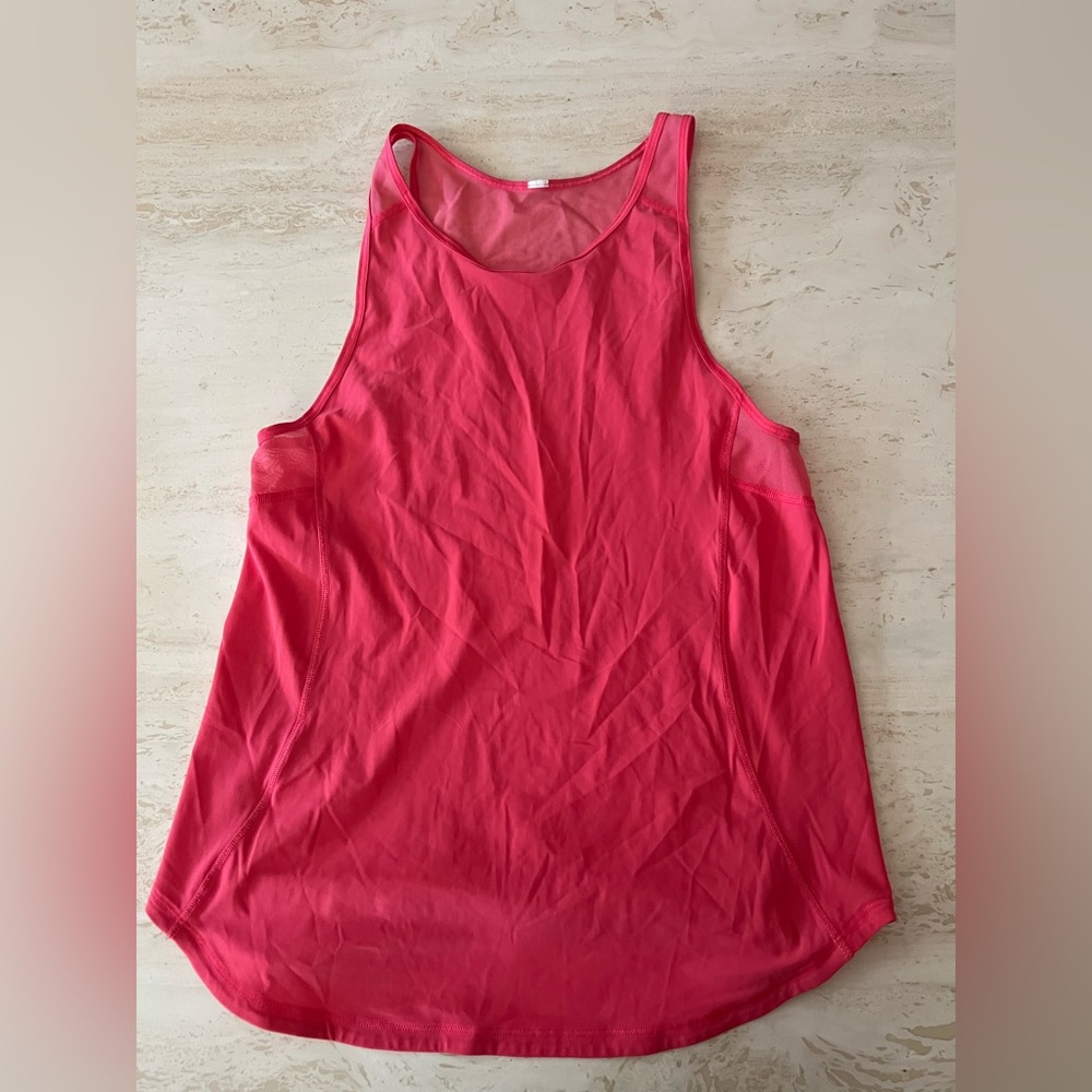 Pink lululemon tank top